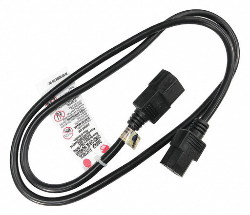 Powr Cord IEC C14 SJT 3 ft Blk 10A 16/3