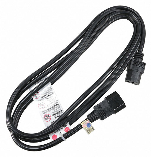 Pwr Cord IEC C14 SJT 10 ft Blk 10A 16/3