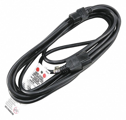 Power Cord 15 ft Black 18 AWG