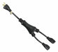 Splitter Powr Cord 5-15P SJT 1.2 ft 15A