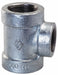 Reducing Tee Malleable Iron 3 x 3 x 2 in