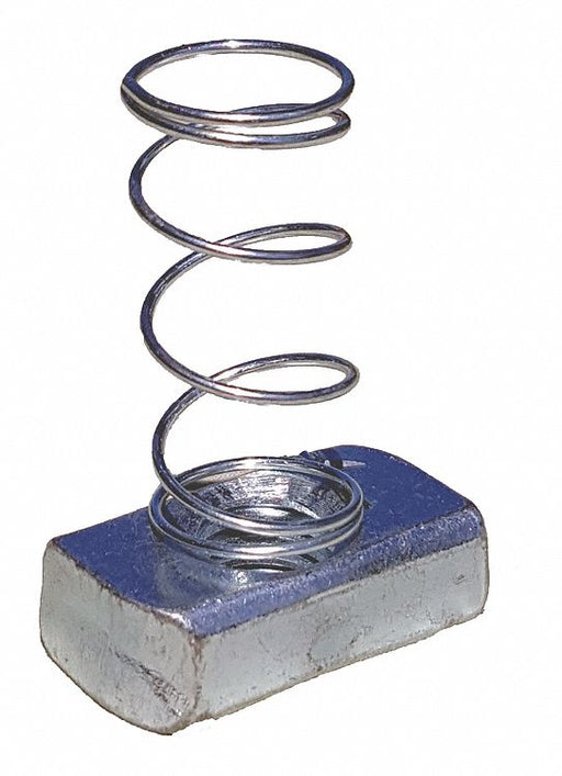 Spring Nut Steel Overall W 1 3/8in PK25