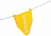 Stamped Steel Warning Flag 11-1/2 in H