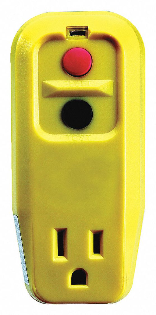 Plug-In GFCI w/o Cord 15A Yel 120V