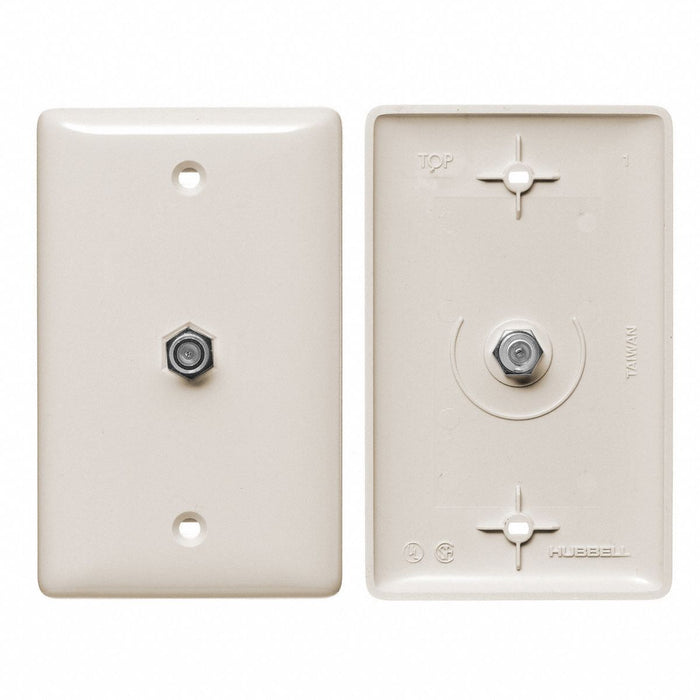 Video Wall Plate and Jack F Type Lt Al