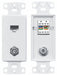 Wall Plate and Jack Cat 5e/F-Type White