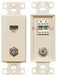Wall Plate and Jack Cat 5e/F-Type Lt Al