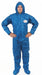 Hooded Coverall w/Boots Blue XL PK25