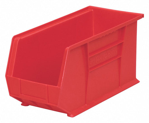 F8694 Hang and Stack Bin Red Plastic 9 in