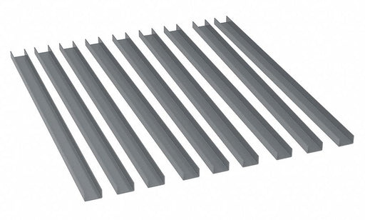 Bin Rail Accessory Kit Gray Steel