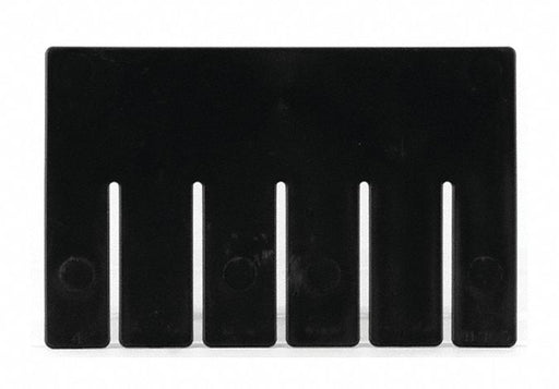 Divider 4.5inH 7.125inL Black PK6