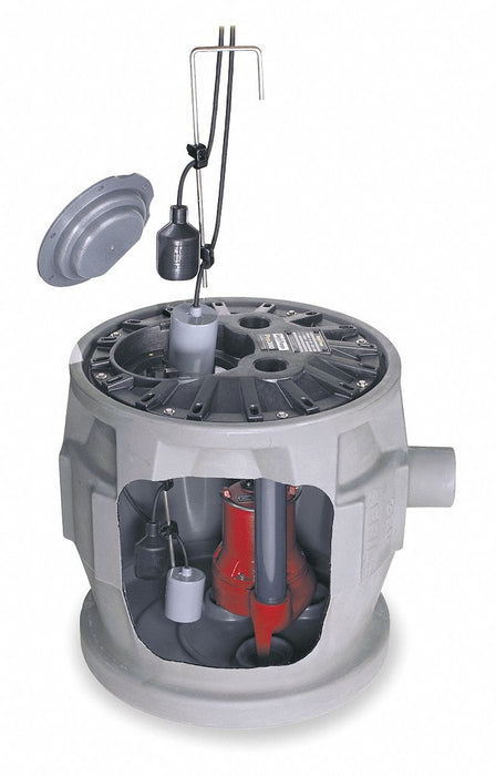 1/2 HP Sewage Ejector Max Head 24 ft