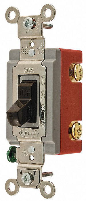 Wall Switch Brown 20 A Back Side 4-Way