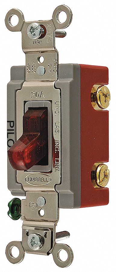 Pilot Wll Switch Red 20A Back Side 3-Way
