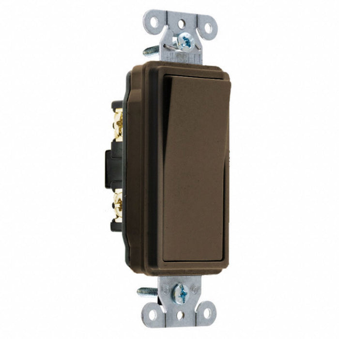 Wall Switch Brwn 20A Back Side SnglPole