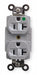 Receptacle Gray 20 A 2P3W Back Side 1PK