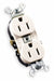 Receptacle White 15 A 2P3W Side 1PK