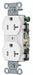 Receptacle White 20 A 2P3W Side 1PK