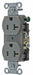 Receptacle Gray 20 A 2P3W Side 1PK