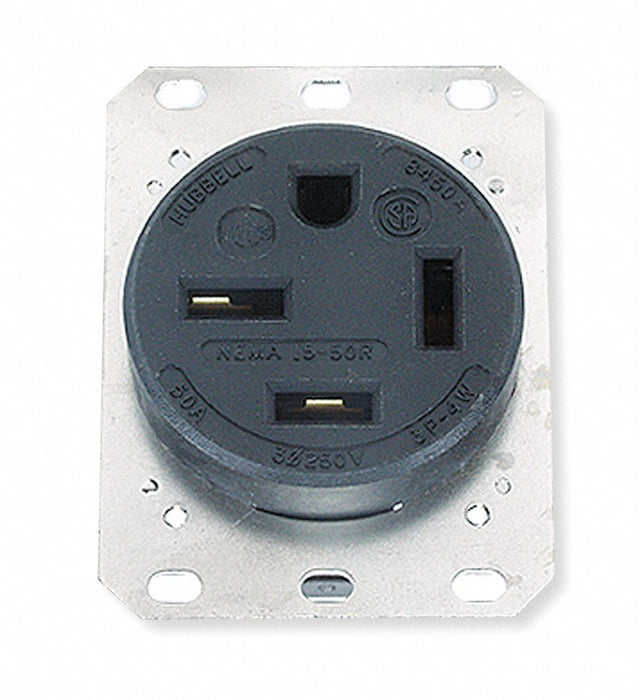 Recept Black 50 A 3P4W Back Side 1PK