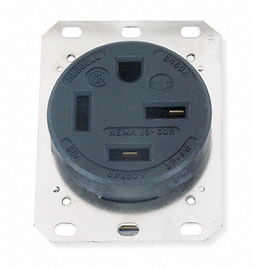 Recept Blk Noir 60 A 3P4W Bk Sd 1PK