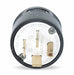 Straight Blade Plug Blk 60 A Stnd 15-60P
