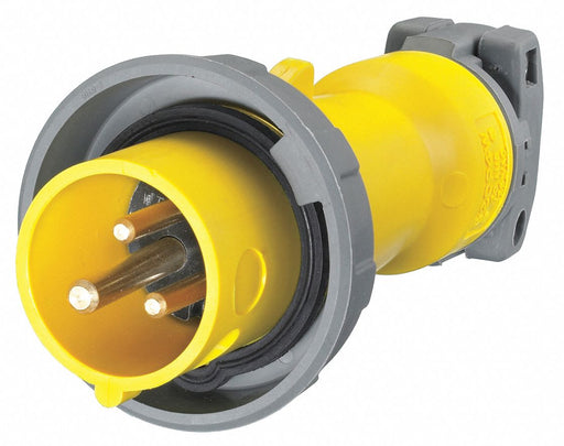 IEC Pin and Sleeve Plug 20 A Yellow 2Pl