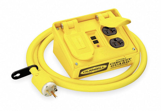 GFCI Yellow 6 ft 4 Outlet 12 AWG