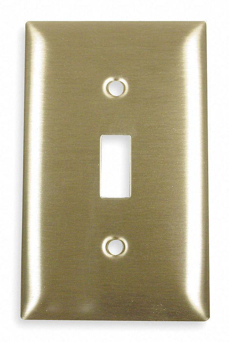 Tgl Switch Wll Plt Stnd Brass 1Gng Brsh