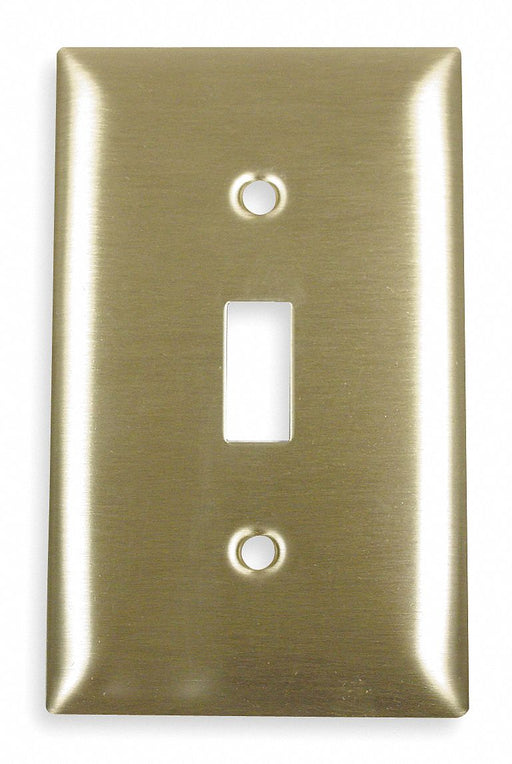 Tgl Switch Wll Plt Stnd Brass 1Gng Brsh