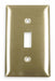 Tgl Switch Wll Plt Stnd Brass 1Gng Brsh