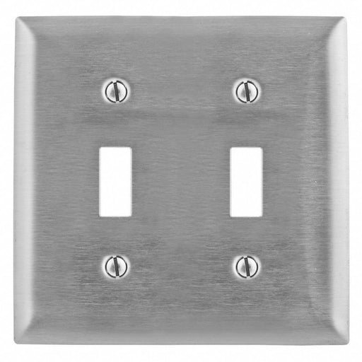 Tgl Switch Wll Plt Stnd Silver 2Gng Brsh