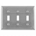 Tgl Switch Wll Plt Stnd Silver 3Gng Brsh