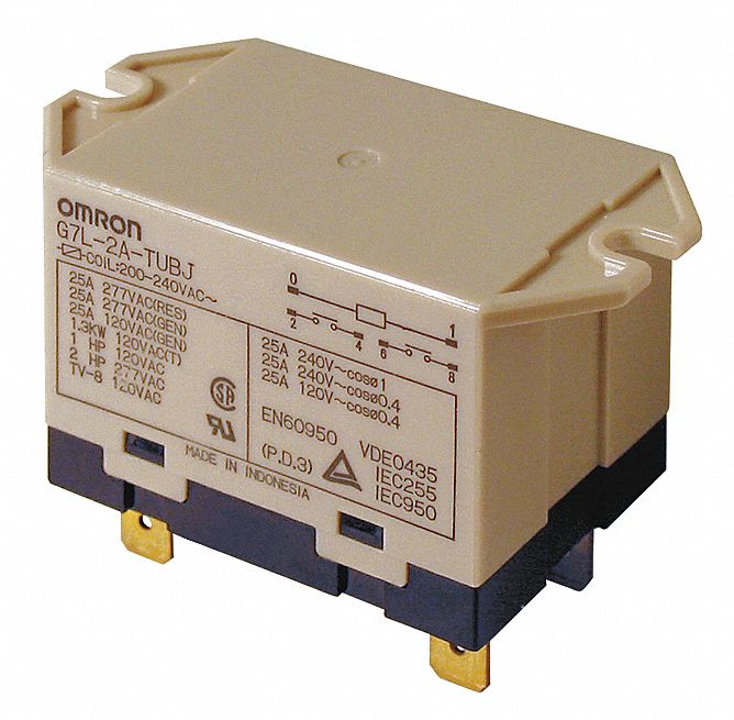 H8129 EnclosePowerRely 200/240VAC SPST-NO 4Pin