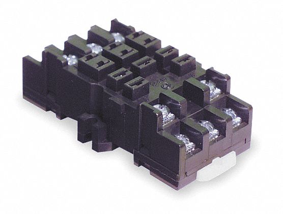 Relay Socket Square 11 Pins 10 A