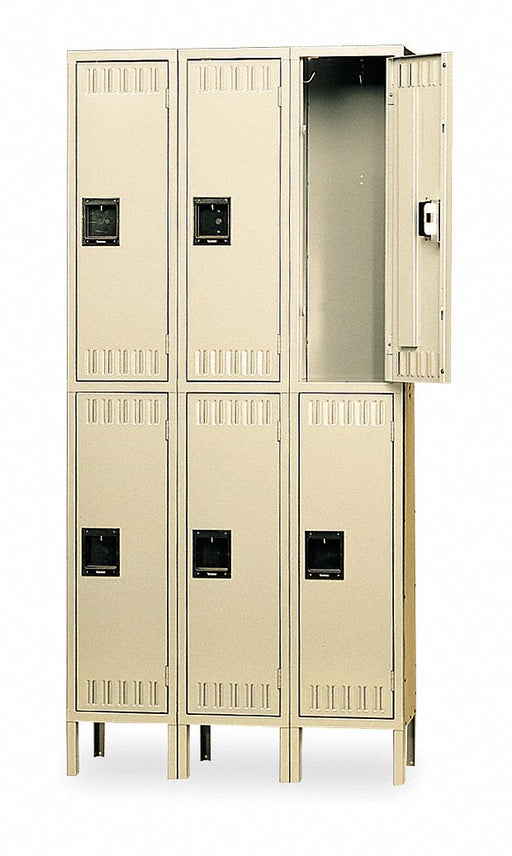 F0448 Wrdrb Lckr 2x3Lckr Sand 78 x36 x18 Assm