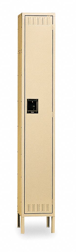F0445 Wrdrb Lckr 1x1Lckr Sand 78 x12 x18 Assm