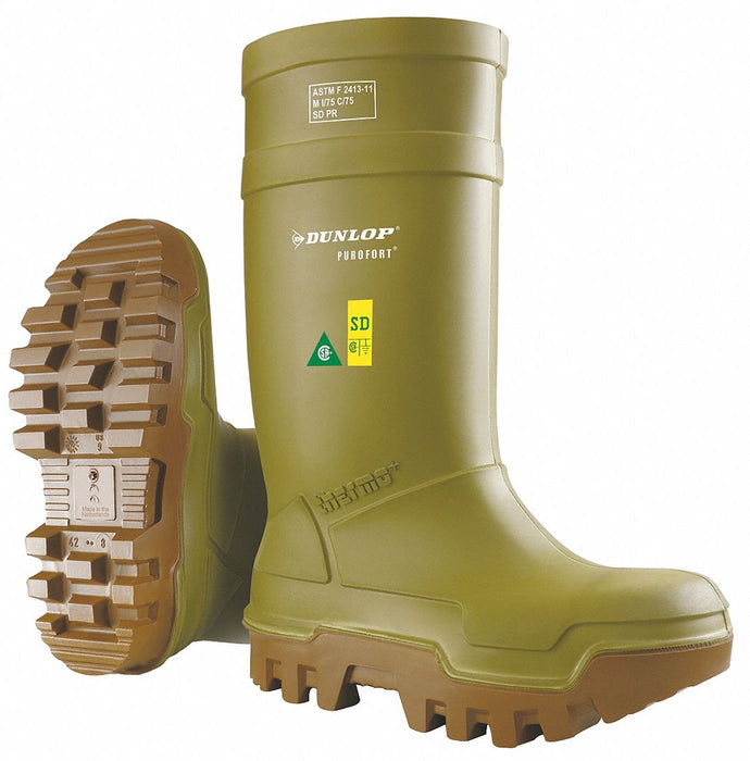 D9542 Rubber Boot Men s 7 Knee Green PR
