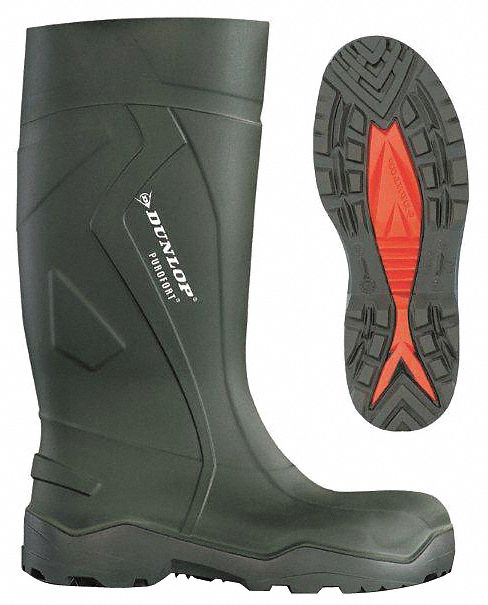 D9543 Rubber Boot Men s 14 Knee Green PR