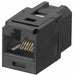 Coupler Module RJ45 Cat6 Black