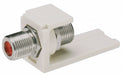 Mini-Com F-Type Coupler White