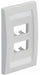 Wall Plate Single Gang 4 Ports Off White
