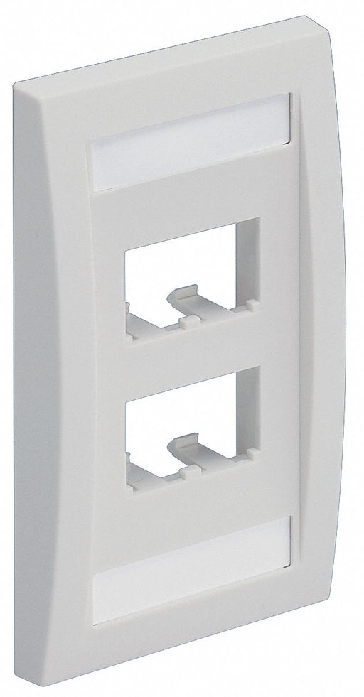 Wall Plate Single Gang 4 Ports Off White