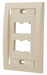 Wall Plate Single Gang 4 Ports Ivory