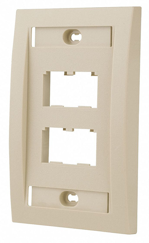 Wall Plate Single Gang 4 Ports Ivory