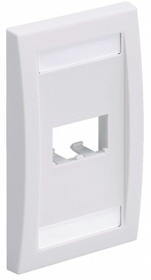 Wall Plate Single Gang 2 Ports White