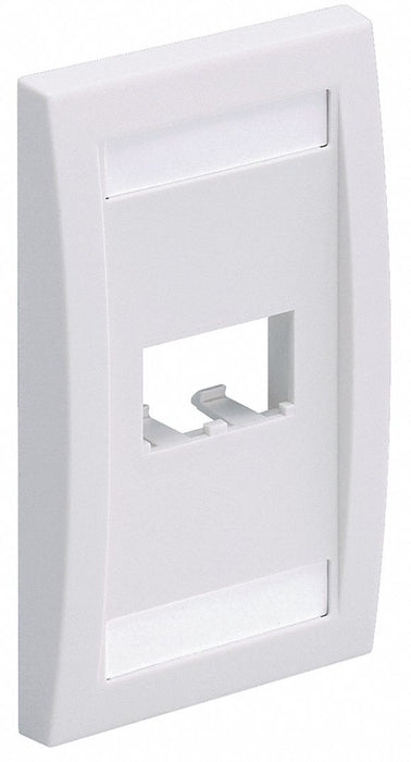 Wall Plate Single Gang 2 Ports Off White