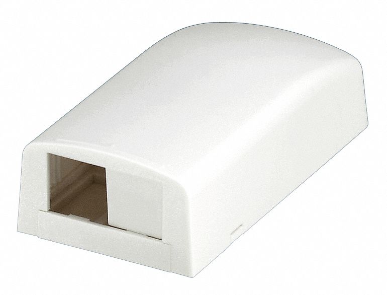 M1033 Surface Mount Box Mini Com 2Port Off Wht
