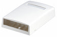 Surface Mount Box Mini Com 4 Port White