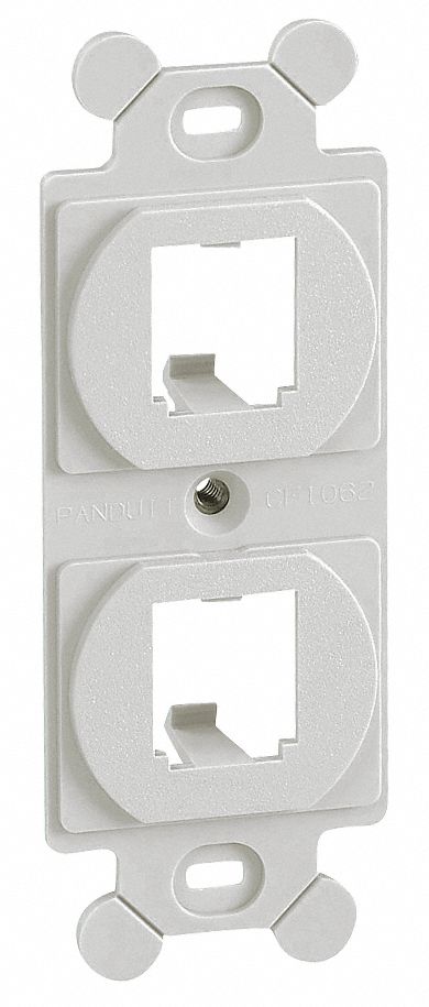 106 Module Frame Mini Com 2 Port Off Wht